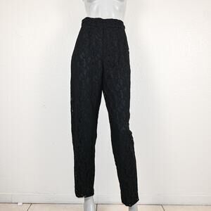 Vintage Giorgio Armani le Collezioni High-Rise Lace Trouser Pants size 38 / 4